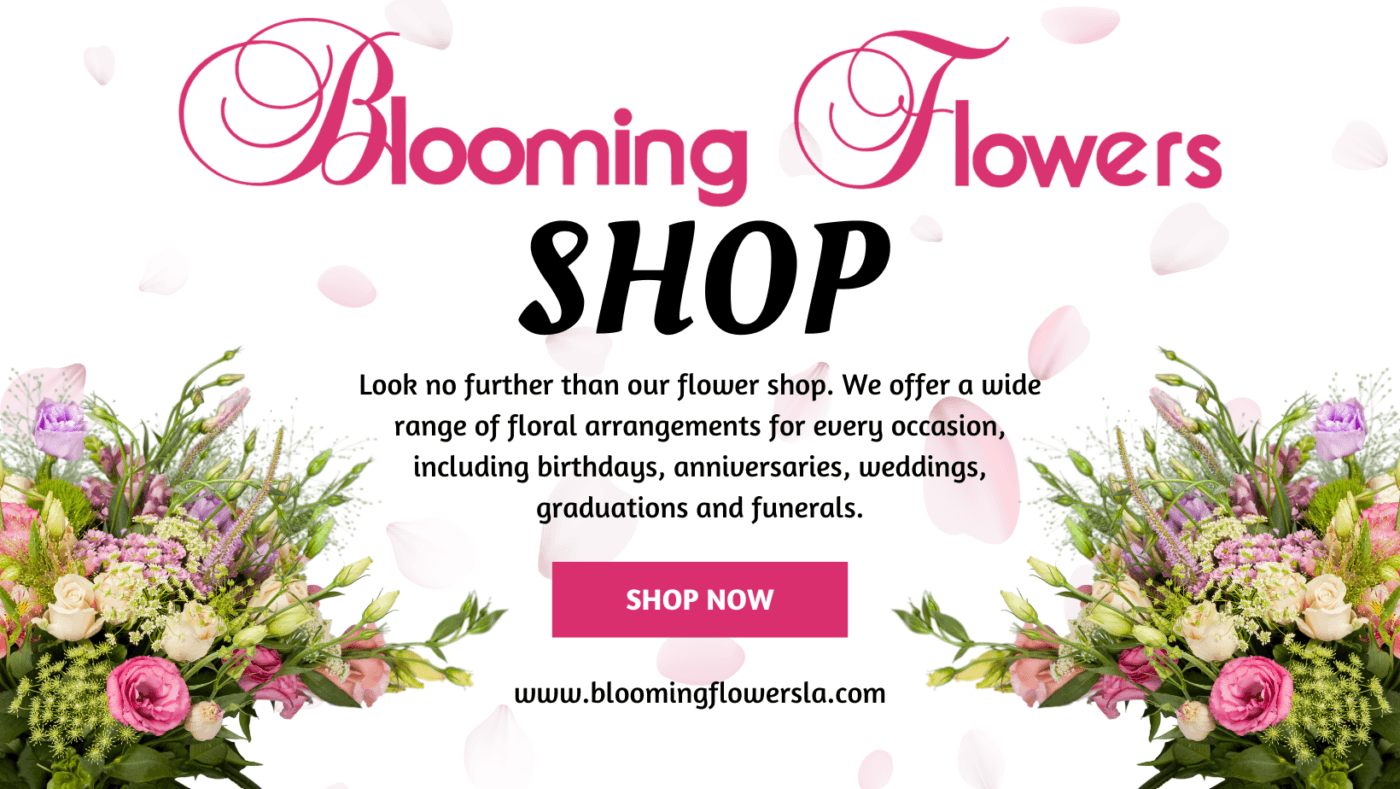 Shop Online - www.bloomingflowersla.com